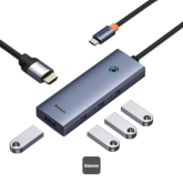 Docking Station Baseus UltraJoy 5 in 1, Gray