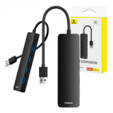 Hub USB Baseus UltraJoy 4-in-1 Lite, 4 x USB 3.2 gen 1, 0.5m, Black