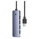 HUB USB Baseus UltraJoy 4 in 1, 4 x USB 3.2 gen 1, 1 x USB-C, Gray
