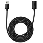 Cablu Baseus AirJoy, USB 3.0 female - USB 3.0 male, 3m, Black