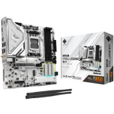 Placa de baza ASRocK B850M Steel Legend WiFi, AMD B850, Socket AM5, mATX