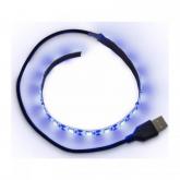 Banda LED Inter-Tech 30cm, USB, Blue