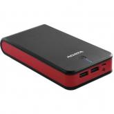 Baterie portabila ADATA P20100, 20100mAh, 2x USB, Black-Red