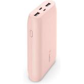 Baterie portabila Belkin Boost Charge, 10000mAh, 2x USB, 1x USB-C, 1x Micro-USB, Pink