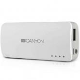Baterie portabila Canyon CNE-CPB44, 4400 mAh, 1x USB,  White