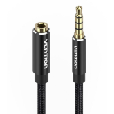 Cablu audio Vention BAWBD, 3.5 mm jack male - 3.5 mm jack female, 0.5 m, Black
