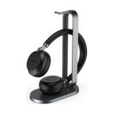 Casti cu microfon Yealink BH76 Microsot Teams, Bluetooth, Black + Stand