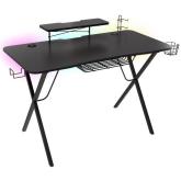 Birou Gaming Natec Genesis Holm 300, RGB LED, Black