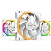 Kit Ventilator Bequiet! LIGHT WINGS White RGB, 120mm, 3 bucati