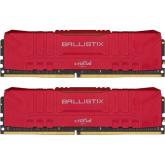 Kit Memorie Crucial Ballistix Red Intel XMP 2.0 32GB, DDR4-3600MHz, CL16, Dual Channel