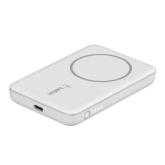 Baterie portabila Belkin Boost Charge Magnetic Wireless, 2500mAh, 1 x USB-C, White