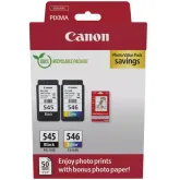 Kit Cartus Cerneala Canon PG-545/CL-546 Black & Colour + 50 Coli Photo - BS8287B005AA