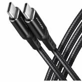 Cablu de date Axagon BUCM32-CM15AB, USB-C male - USB-C male, 1.5m, Black