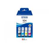Pack Cerneala Epson 104  CMYK C13T00P640