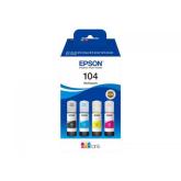 Pack Cerneala Epson 104  CMYK C13T00P640