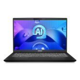 Laptop MSI Modern 15 H AI C1MG-210PL, Intel Core Ultra 5 125H, 15.6 inch, RAM 16GB, SSD 512GB, Intel Iris Xe Graphics, Windows 11, Classic Black