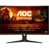 Monitor LED Curbat AOC C27G2E/BK, 27inch, 1920x1080, 4ms GTG, Black-Red