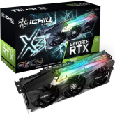 Placa video Inno3D nVidia GeForce RTX 3090 iChill X3 24GB, GDDR6X, 384 bit