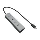 Hub USB I-TEC C31HUBMETAL8KPDPRO, 4 x USB-C, Black