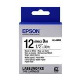 Banda Etichete Epson Matte Paper LK-4WBB Black/White 12mm (9m)