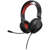 Casti cu microfon Corsair HS35 v2, 3.5mm jack, Black-Red