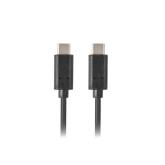 Cablu Lanberg CA-CMCM-10CU-0010-BK, USB-C - USB-C, 1m, Black