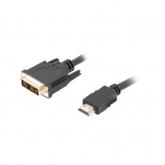 Cablu Lanberg CA-HDDV-10CC-0030-BK, HDMI - DVi, 3m, Black
