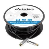 Cablu Lanberg CA-HDMI-20FB-0800-BK, HDMI - HDMI, 80m, Black