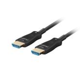 Cablu Lanberg CA-HDMI-30FB-0300-BK, HDMI - HDMI, 30m, Black