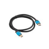Cablu Lanberg CA-HDMI-P20CU-0010-BK, HDMI - HDMI, 1 m, Black-Blue 
