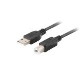 Cablu Lanberg CA-USBE-15CU-0018-BK, USB-A - USB-B, 1.8m, Black