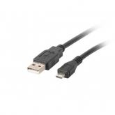 Cablu de date Lanberg CA-USBM-10CC-0010-BK, USB - microUSB, 1m, Black