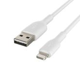 Cablu de date Belkin CAA001BT0MWH, USB - Lightning, 0.15m, White