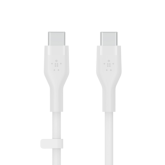 Cablu de date Belkin Flex, USB-C - USB-C, 3m, White