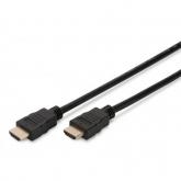Cablu ASSMANN Ethernet, HDMI Male - HDMI Male, 10m, Black