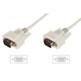 Cablu ASSMANN Serial 9pin Male - Serial 9pin Male, 3m, White