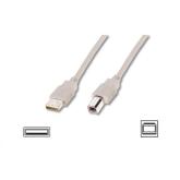 Cablu ASSMANN USB 2.0 Male - USB 2.0 Tip B Male, 5m, Beije