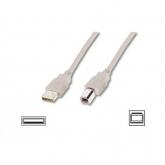 Cablu ASSMANN USB 2.0 Male - USB Tip B Male, 3m, Beige