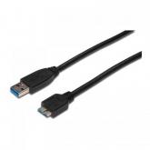 Cablu Assmann USB 3.0 Male tip A - microUSB 3.0 Male tip B, 0.25m, Black