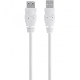 Cablu Belkin Extension, USB 2.0 Male - USB 2.0 Female, 3m, White