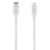 Cablu de date Belkin Boost Charge, USB-C - Lightning, 1.2m, White