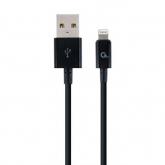 Cablu de date Gembird, USB 2.0 - Lightning, 2m, Black