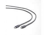 Cablu de date Gembird, USB-C - USB-C, 1m, Black