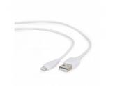 Cablu de date Gembird, USB - Lightning, 2m, White