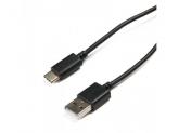Cablu de date Serioux, USB - USB-C, 1m, Black, Bulk