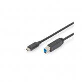Cablu Digitus, USB B Gen.2 - USB-C, 1.8m, Black
