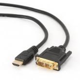 Cablu Gembird, HDMI male - DVI male, 4.5m, Black