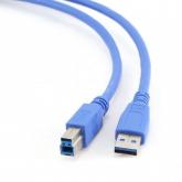 Cablu Gembird, USB 3.0 A - USB 3.0 B, 1.8m, Blue