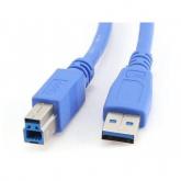 Cablu Gembird, USB 3.0 Male - USB 3.0 Tip B Male, Blue, 0.5m