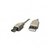 Cablu Gembird, USB - mini USB, 0.75m, White